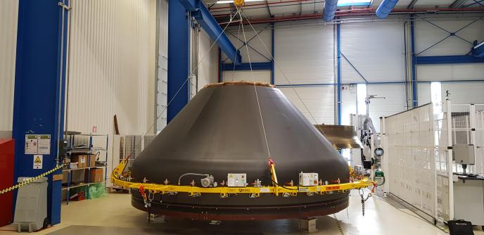 Palonnier annulaire pour pièce aéronautique en composite.