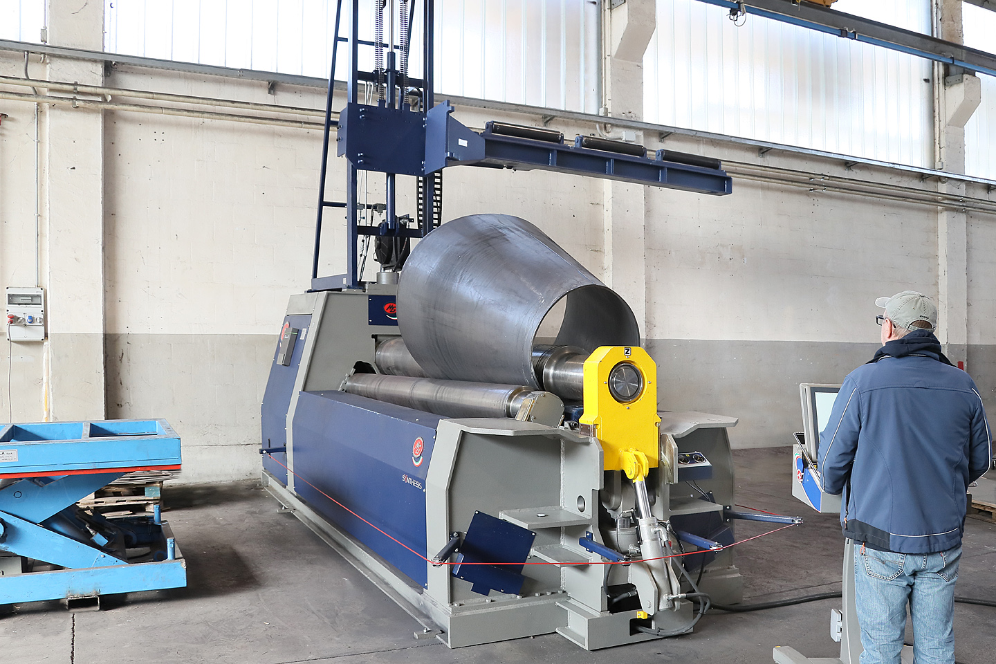 Rouleuse avec faible avance