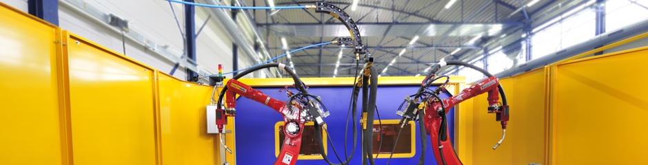 Double robot de soudage