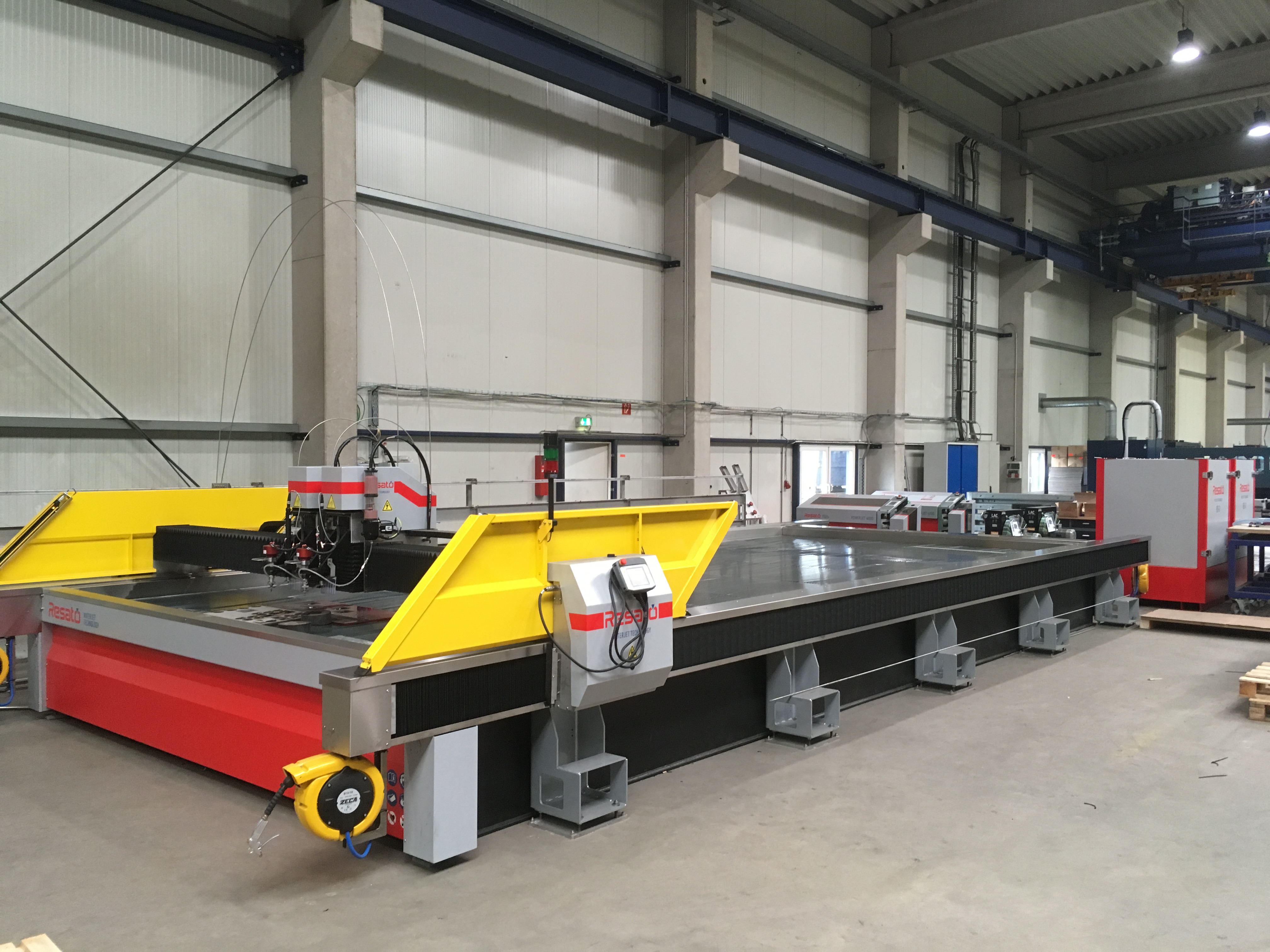 Table grande dimenssion de découpe jet d'eau