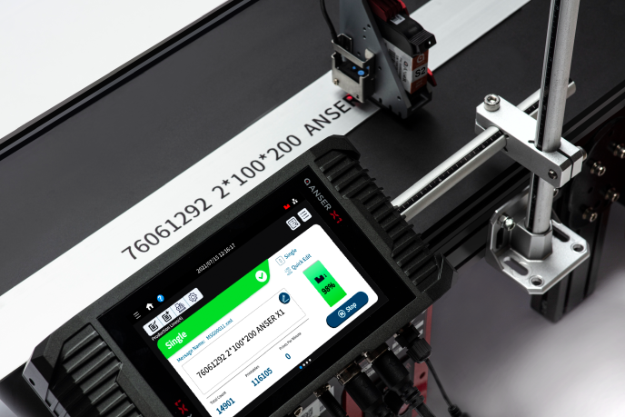 Anser X1 codage sur barre acier