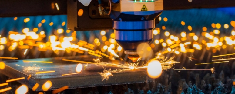 Tête de découpe HSG en cours d'utilisation