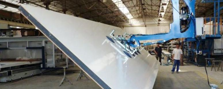 Palonnier retourneur de tôle à 180°