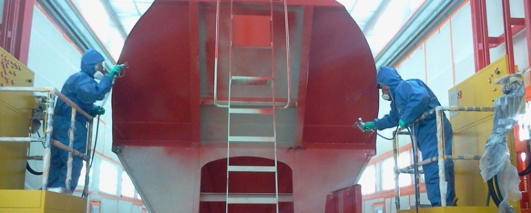 cabine de peinture de camion