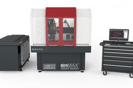 MicroMAX™ centre d’usinage jet d’eau doté d’une précision de positionnement inférieure à 5 microns 