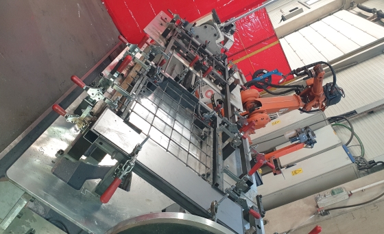 Cellule robotisee rail 2 postes de 3m chaque